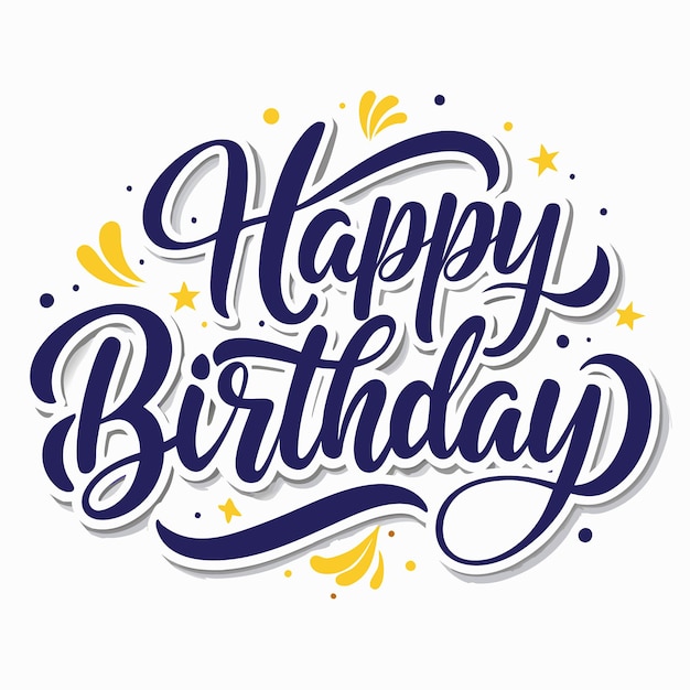 Feliz cumpleaños con decoraciones festivas
