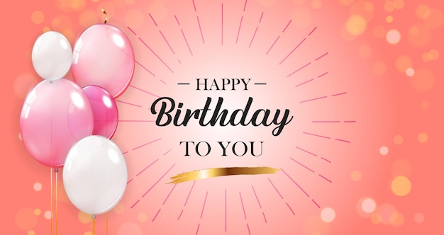feliz cumpleaños diseño comic globo 3d eps