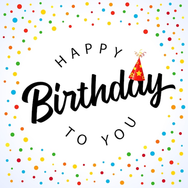 Feliz cumpleaños diseño de tarjeta de felicitación