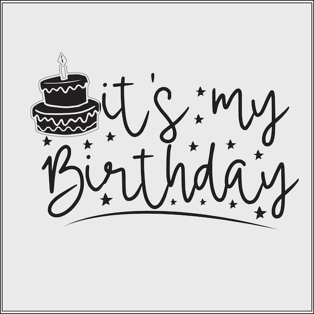 Feliz cumpleaños diseño tipográfico