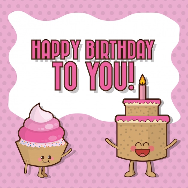 Feliz cumpleaños, diseño
