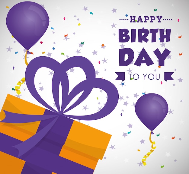 Feliz cumpleaños, diseño