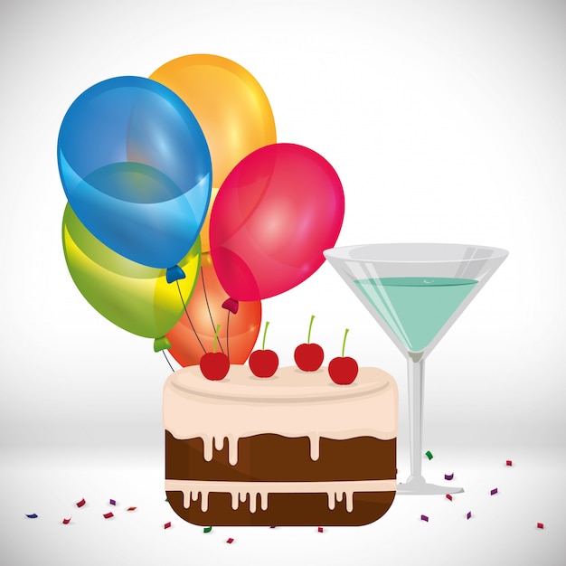 Feliz cumpleaños, diseño
