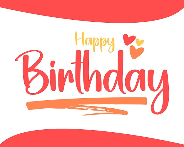 Feliz cumpleaños feliz cumpleaños texto escrito a mano letras caligrafía aislada sobre fondo blanco