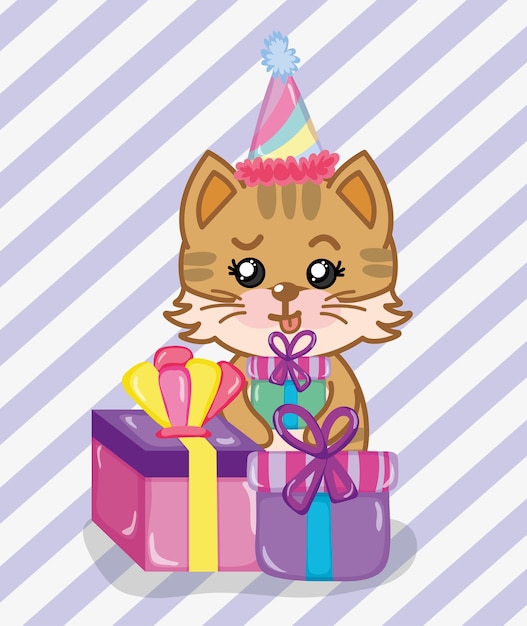 Feliz cumpleaños gato