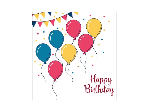 Feliz cumpleaños globos