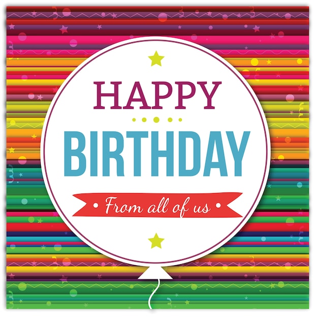 Feliz cumpleaños ilustración vectorial