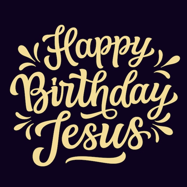 Feliz cumpleaños Jesús letras a mano