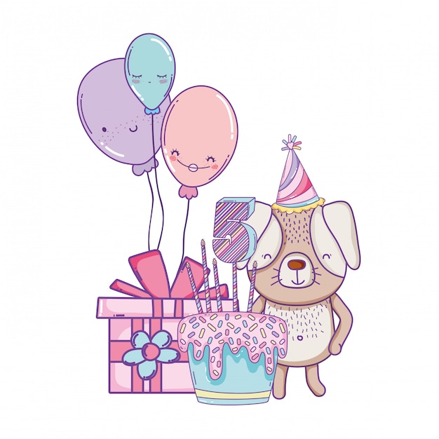 Feliz cumpleaños lindo animal