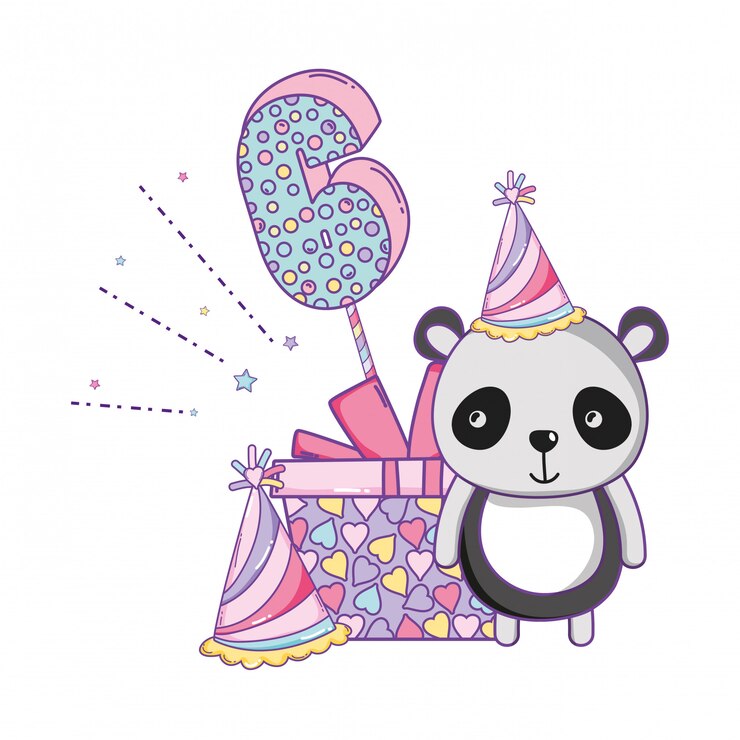 Vector feliz cumpleaños lindo animal