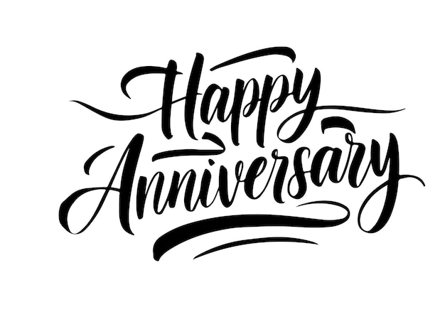 Feliz cumpleaños negro elegante texto vector pincel caligrafía