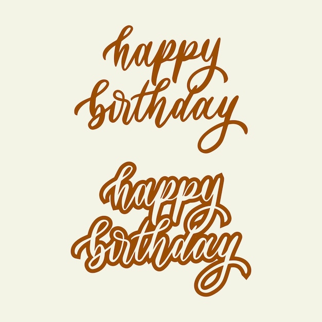 feliz cumpleaños, tarjeta de felicitación, mano, letras, impresión