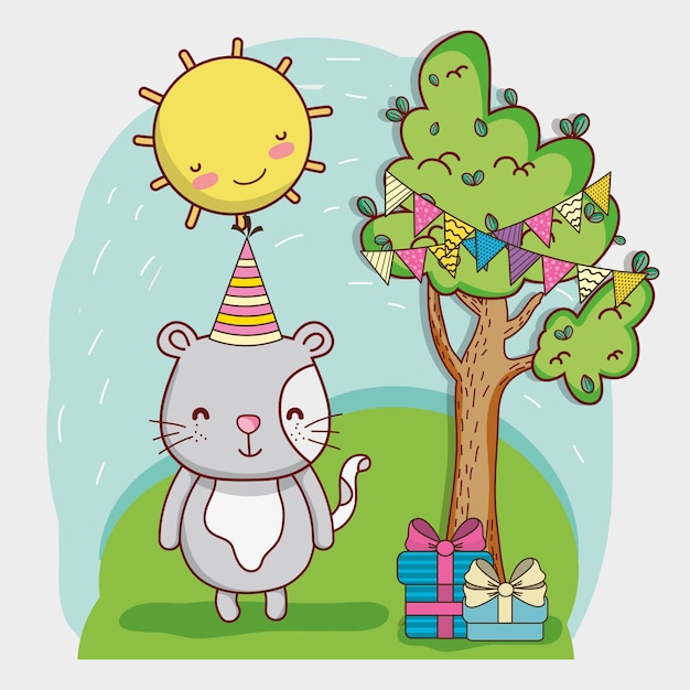 feliz cumpleaños tarjetas de dibujos animados