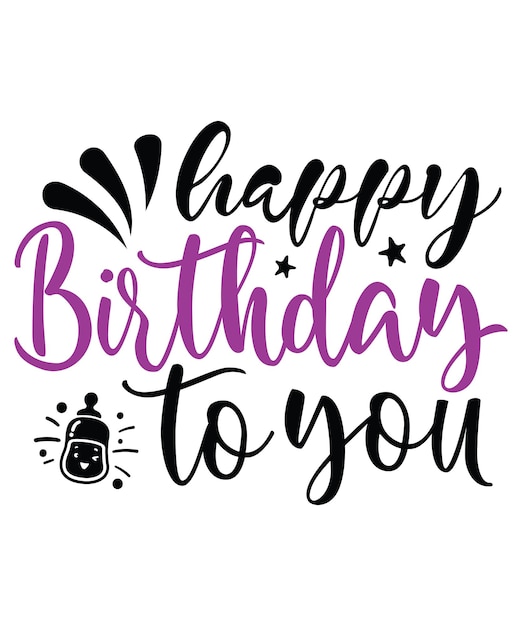Feliz cumpleaños a ti SVG