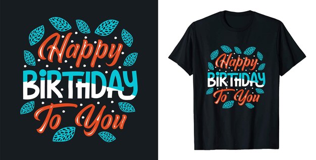 Feliz cumpleaños tipografía de cumpleaños
