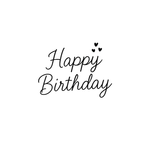 feliz cumpleaños tipografía diseño vectorial
