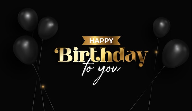 Feliz cumpleaños Vector Arte de letras
