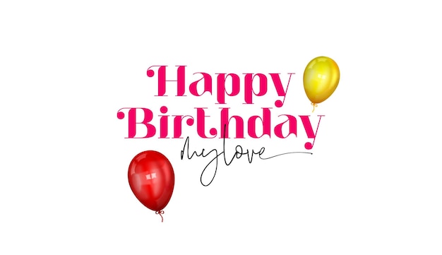 Feliz cumpleaños Vector Arte de letras