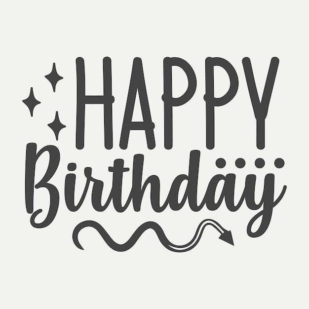 feliz cumpleaños, vector, camiseta