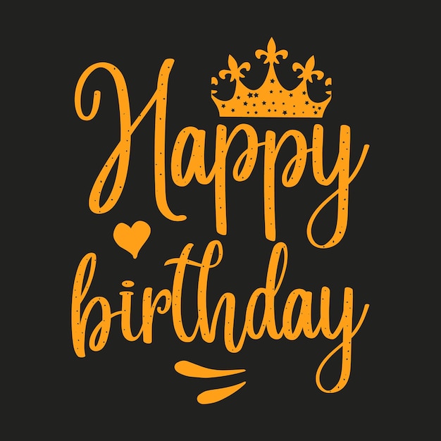 Feliz cumpleaños Vector Premium Camiseta