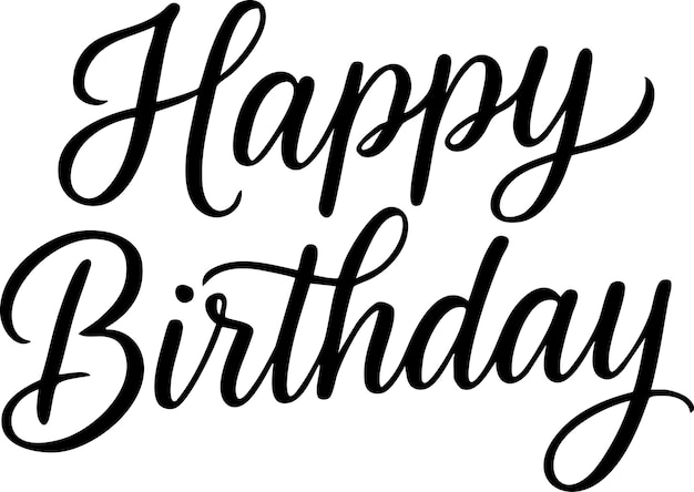Feliz cumpleaños.