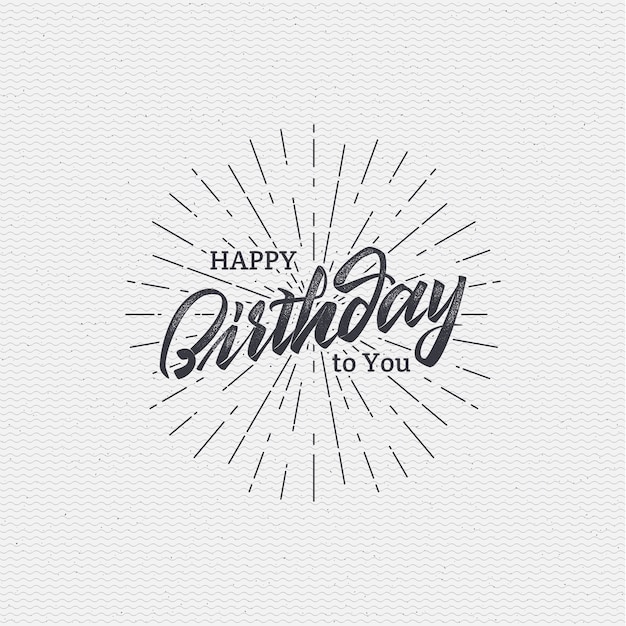 Feliz cumpleaños.