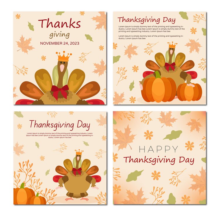 Feliz día de acción de gracias, diseño de ilustraciones vectoriales