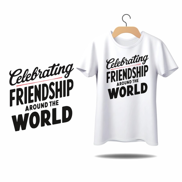 feliz día de la amistad camiseta diseño día de la amistad