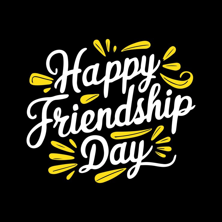 Feliz día de la amistad ilustración de arte vectorial camiseta
