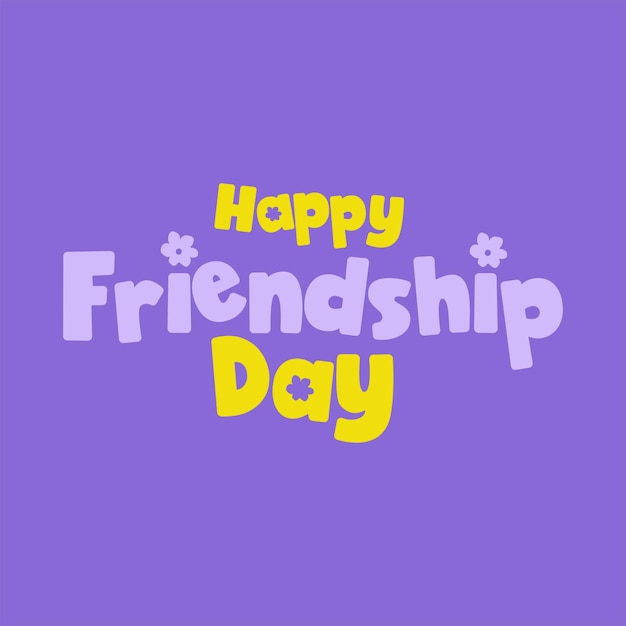 Feliz día de la amistad.