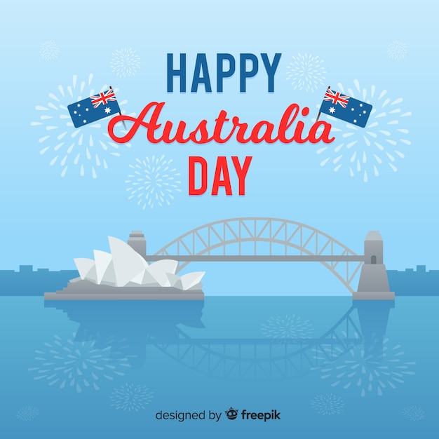 Vector feliz día de australia