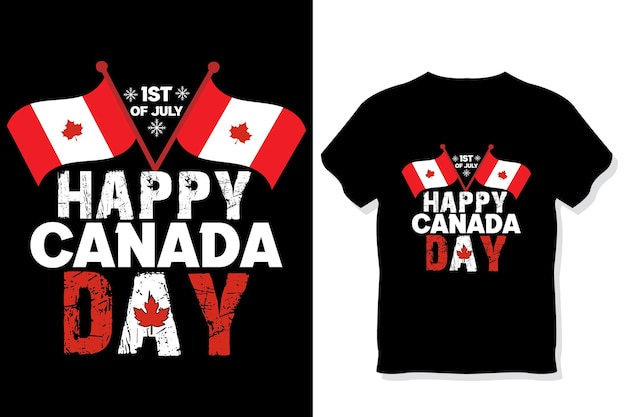 feliz día de Canadá camiseta diseño de tipografía del día de Canadá 1 de julio día de Canadá