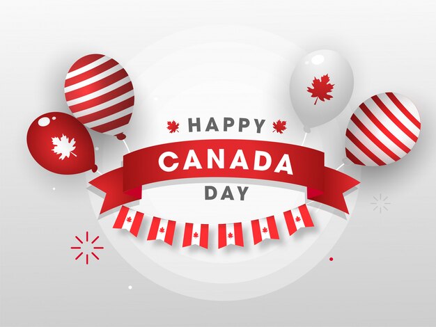 Feliz día de Canadá concepto.