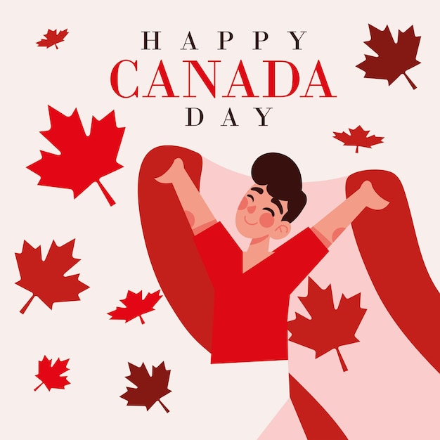 Feliz Día de Canadá festivo