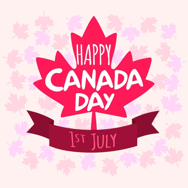 Feliz día de canadá icono día de canadá