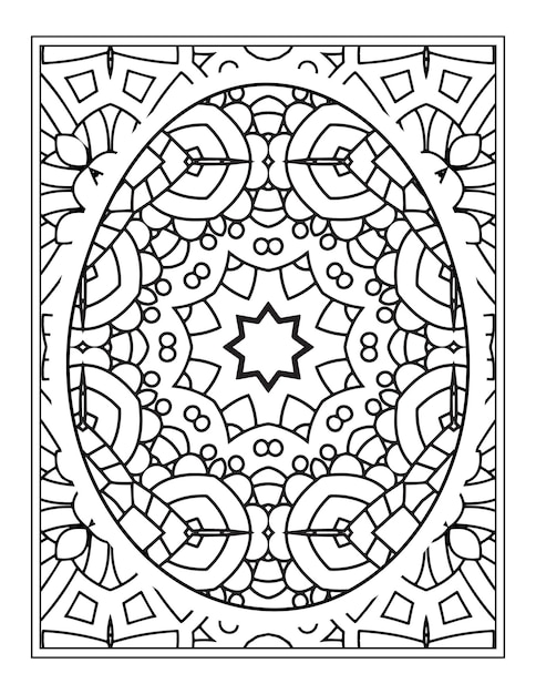 Feliz día de Ester huevo mandala flor adulto libro para colorear