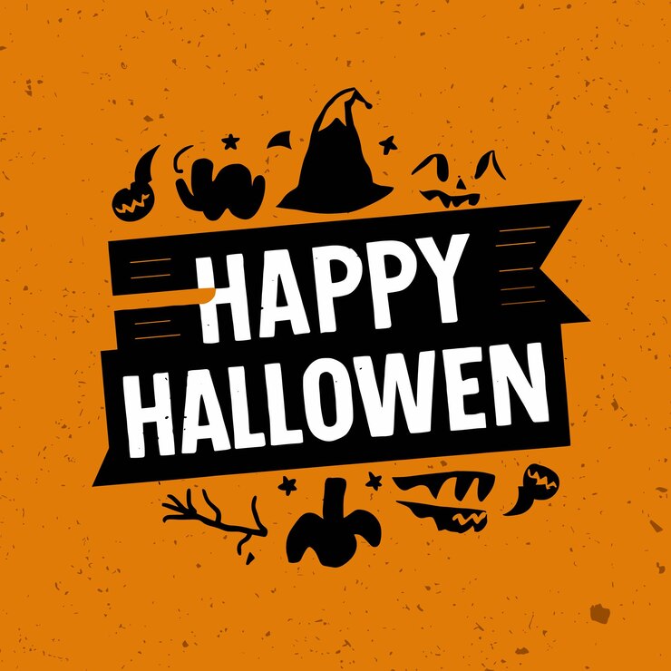 Feliz día de Halloween con los personajes de Pumpkins