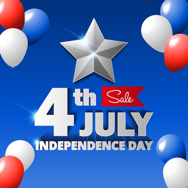 Feliz día de la independencia de los eeuu, 4 de julio.