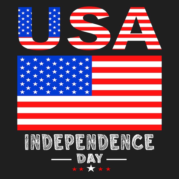 Feliz Día de la Independencia de los Estados Unidos Bandera 4 de julio Celebración