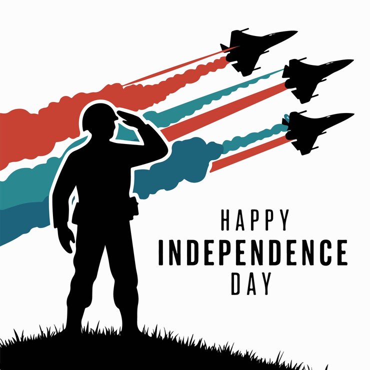 Vector feliz día de la independencia de la india ilustración vectorial
