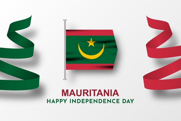 Feliz día de la independencia Mauritania Celebración