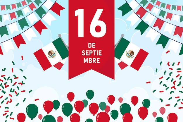 Feliz Día de la Independencia de México Saludo cardviva cartel del día de la independencia de México 16 de septiembre