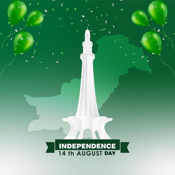 Feliz día de la independencia de Pakistán plantilla de publicación en las redes sociales