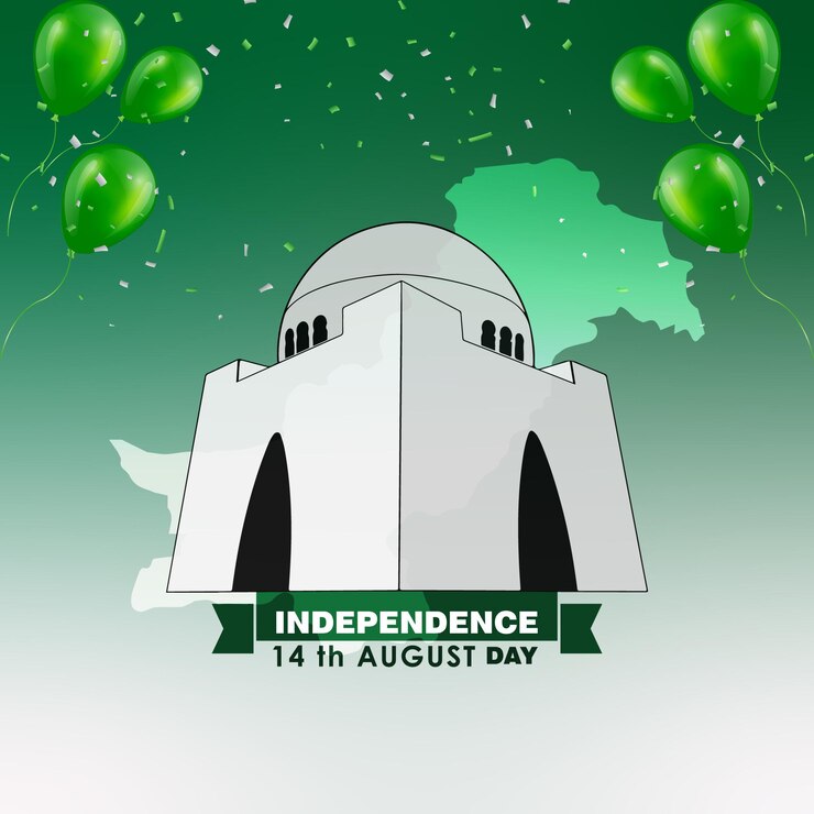 Feliz día de la independencia de Pakistán plantilla de publicación en las redes sociales