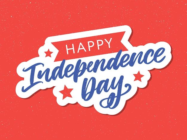 Feliz día de la independencia tarjeta de felicitación