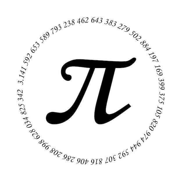 Feliz día internacional de las matemáticas vector ilustración de fondo