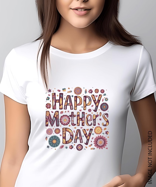 Vector feliz día de la madre diseño de camiseta vector