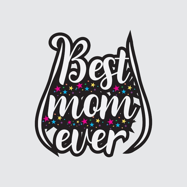 Feliz Día de la Madre letras caligrafía vector ilustración diseño