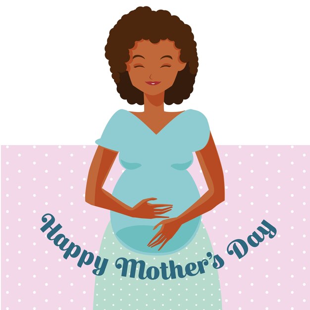 Feliz día de las madres de dibujos animados
