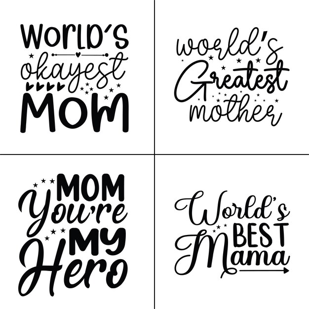 Feliz día de las madres SVG Diseño